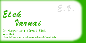 elek varnai business card